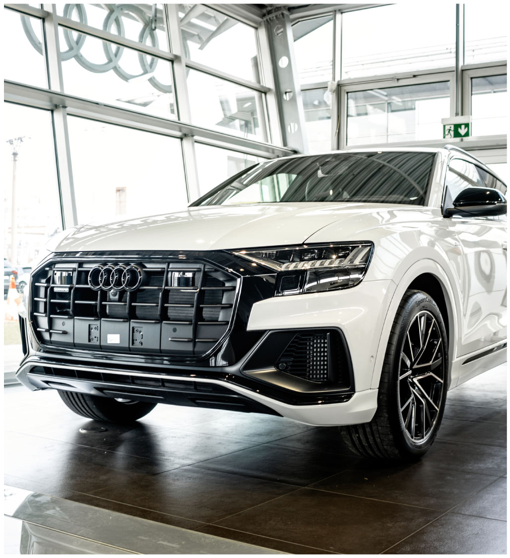 Audi with car window tint installed in Homeland
